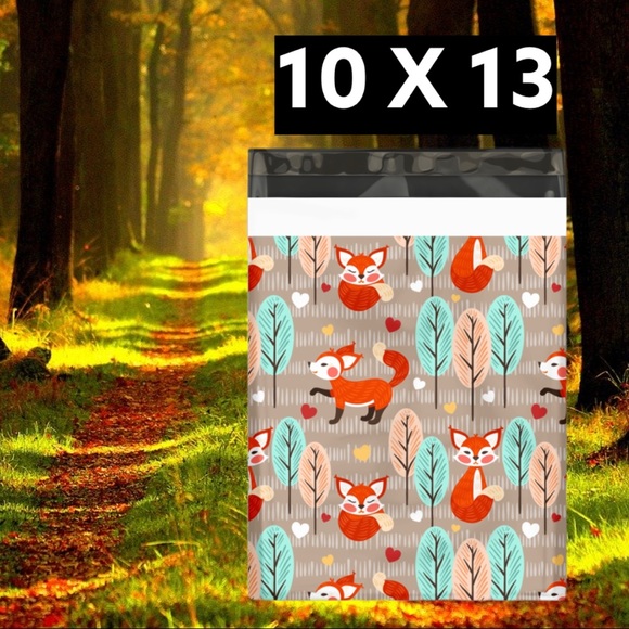 50 10X13 Poly Mailers Fox And Woods Shipping Envelopes PRICE IS FIRM Fall - Picture 6 of 9